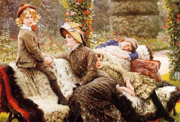The Garden Bench by James Tissot