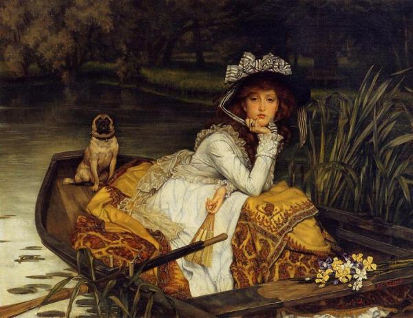 Young Woman In A Boat by James Tissot
