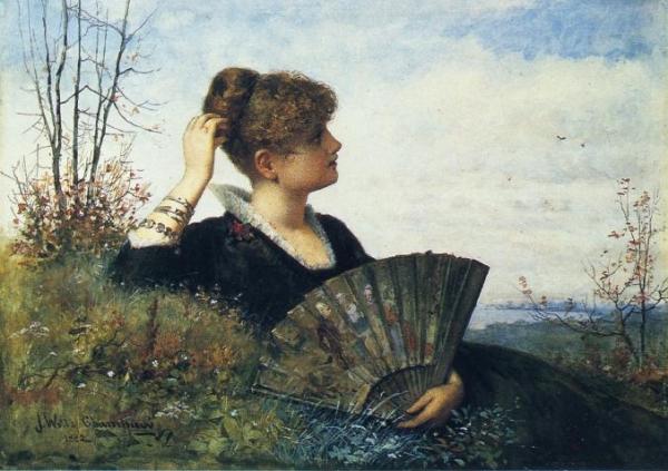 The Fan by James Wells Champney
