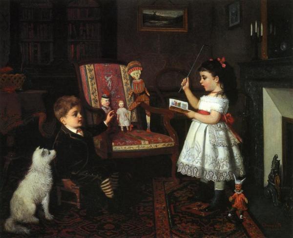 The Lesson by James Wells Champney