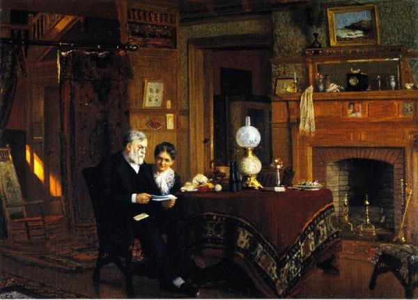 The Letter by James Wells Champney Oil Painting Reproductions