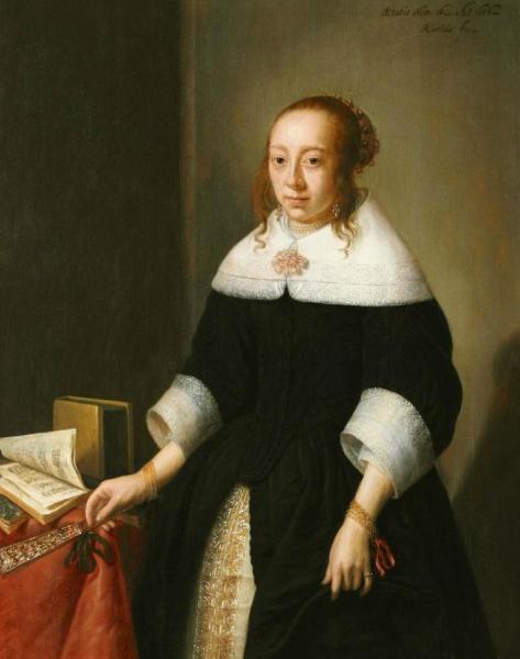 Portrait Of Lysabeth Veen by Jan Albertsz Rotius