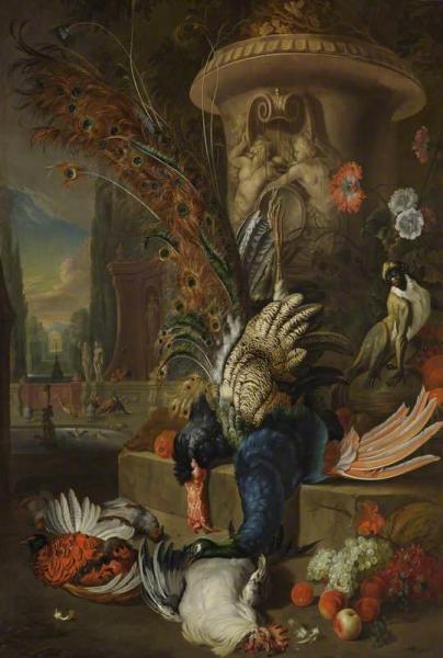 A Stll Life With Poultry And An Urn by Jan Baptist Weenix Oil Painting Reproductions