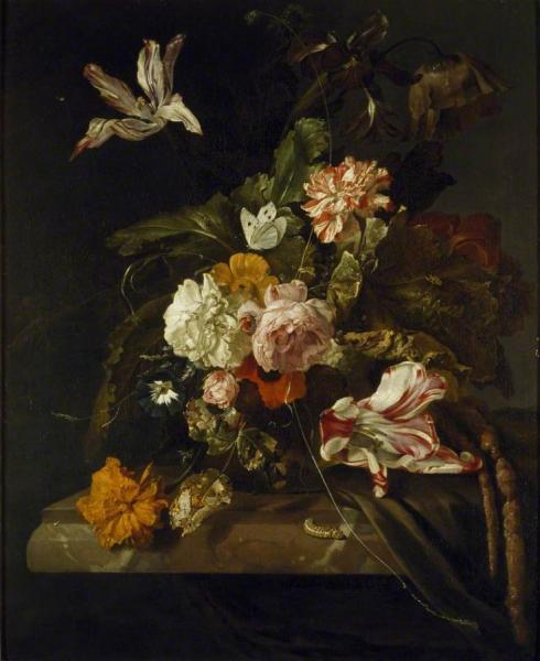 Jan Baptist Weenix A Vase Of Flowers