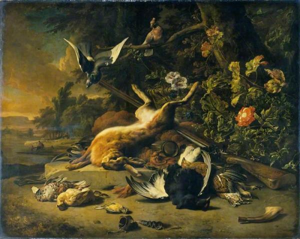 Jan Baptist Weenix Dead Game And Small Birds