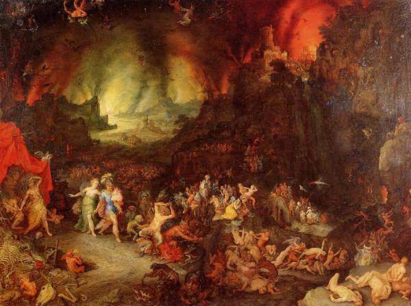 Jan Bruegel The Elder Aenaes And The Sybil In Hades