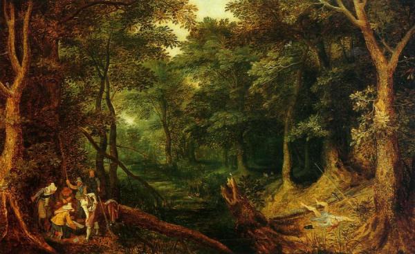 Ambush In The Woods by Jan Bruegel The Elder Oil Painting Reproductions