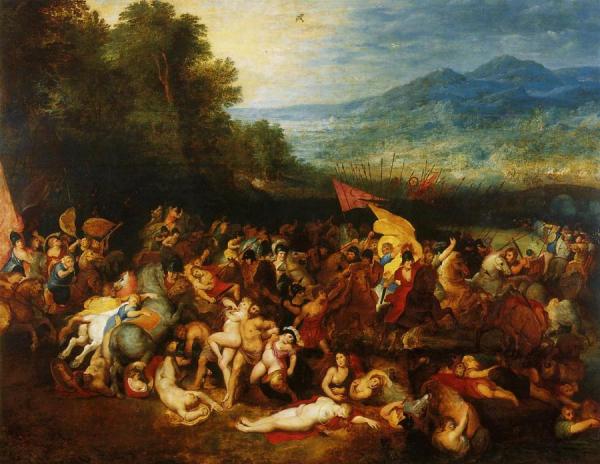 The Battle Of The Amazons by Jan Bruegel The Elder