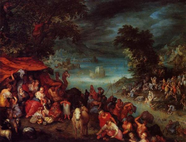 The Flood With Noah's Ark by Jan Bruegel The Elder