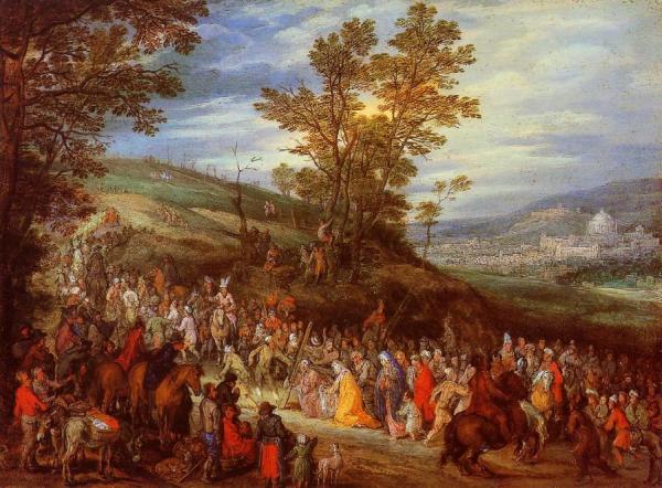The Way Of The Cross by Jan Bruegel The Elder Oil Painting Reproductions