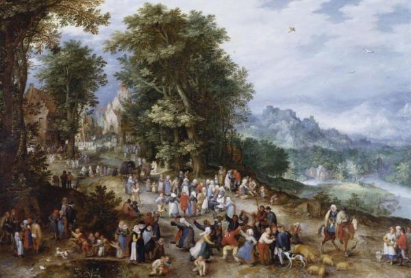 A Flemish Fair by Jan Brueghel The Elder