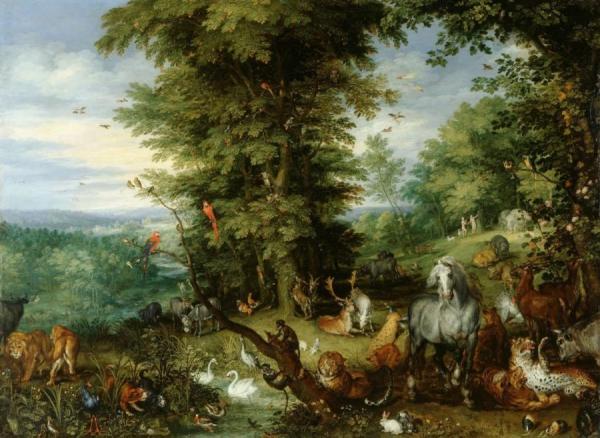 Adam And Eve In The Garden Of Eden by Jan Brueghel The Elder Oil Painting Reproductions