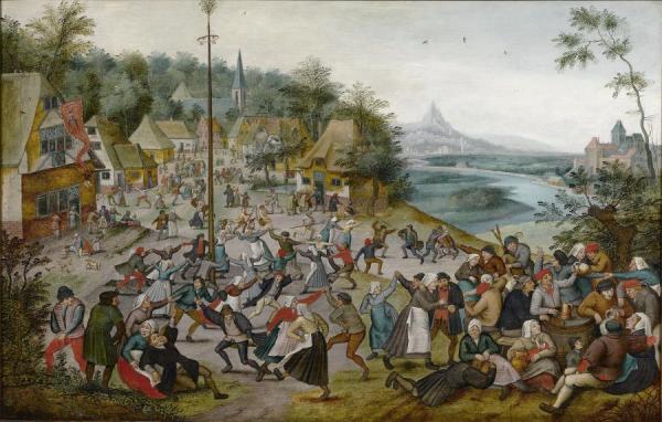 St. George's Kermis With The Dance Around The Maypole by Jan Brueghel The Elder