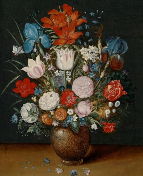 Bouquet Of Flowers In A Vase by Jan Brueghel The Younger
