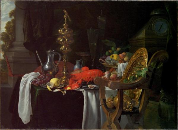 Still Life Of A Banqueting Scene by Jan Davidsz De Heem