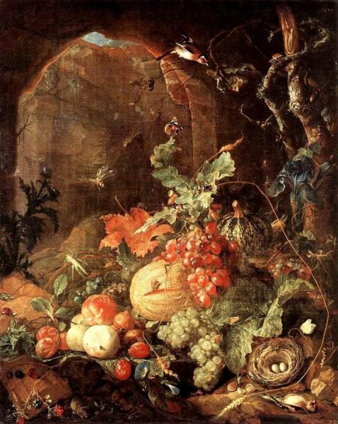Still-life With Bird-nest by Jan Davidsz De Heem