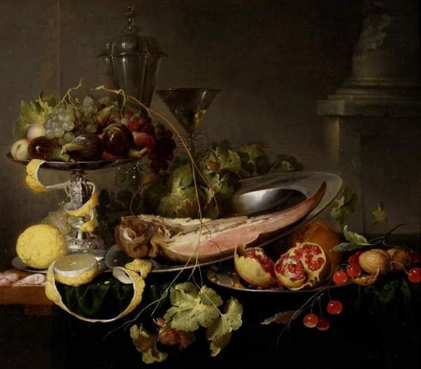Still-life With Fruit by Jan Davidsz De Heem