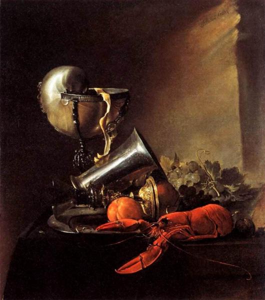 Jan Davidsz De Heem Still-life With Lobster And Nautilus Cup