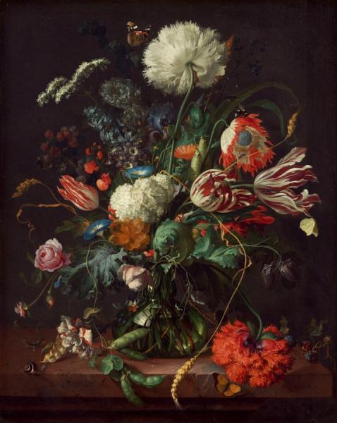 Vase Of Flowers by Jan Davidsz De Heem