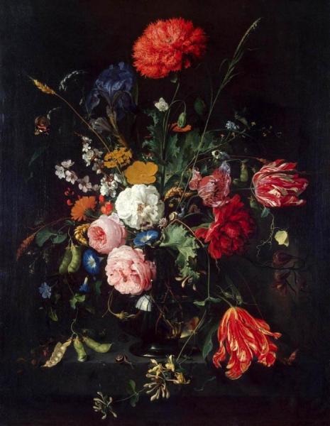 Vase Of Flowers by Jan Davidsz De Heem Oil Painting Reproductions