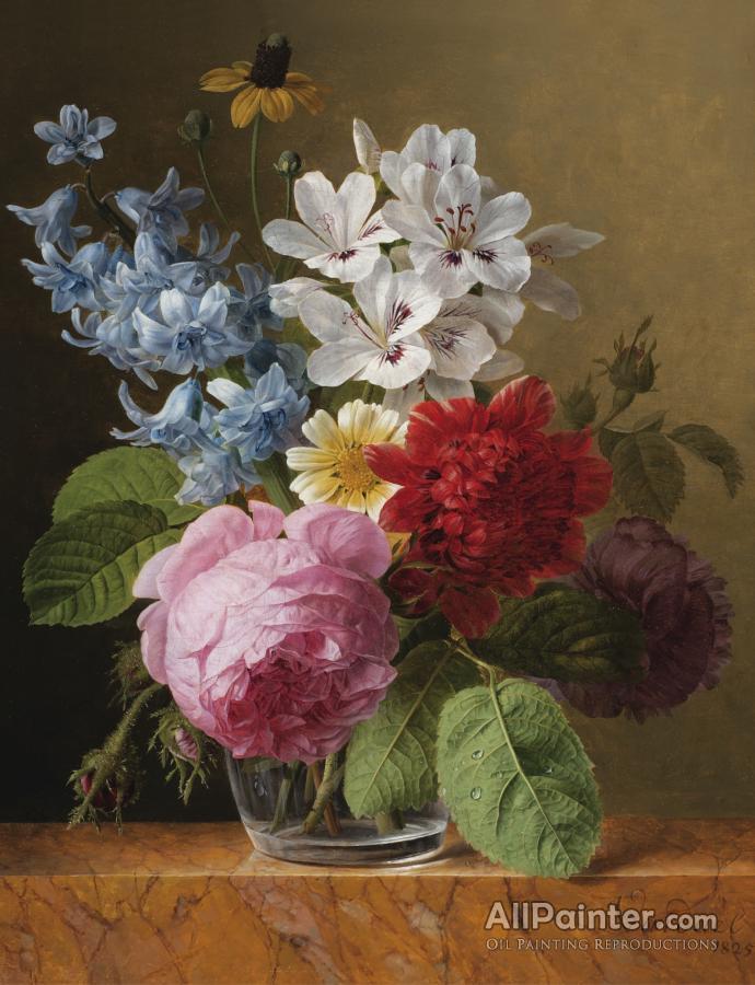 Vase of flowers by Jan Frans van Dael oil painting HD printed on canvas L1835 