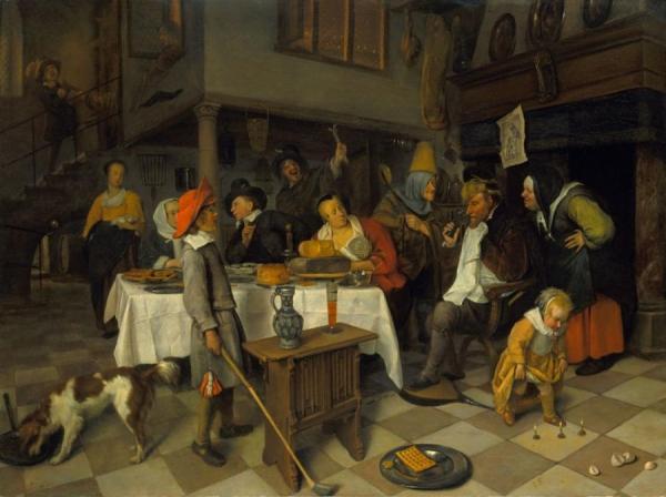 A Twelth Night Feast: "the King Of Drinks" by Jan Havicksz Steen