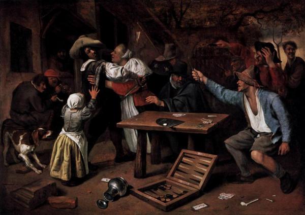 Argument Over A Card Game by Jan Havicksz Steen