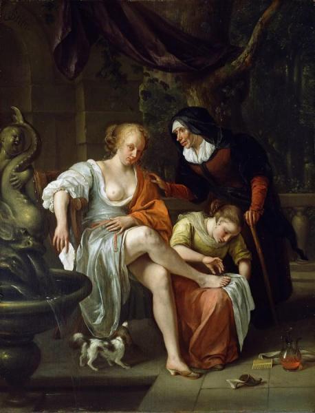 Bathsheba After The Bath by Jan Havicksz Steen Oil Painting Reproductions
