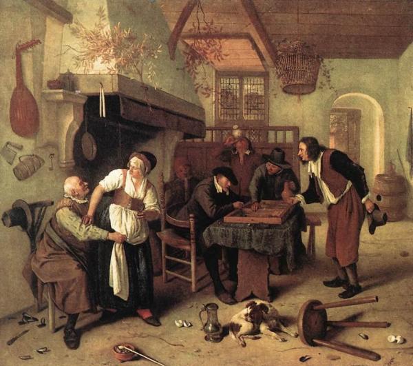 In The Tavern by Jan Havicksz Steen