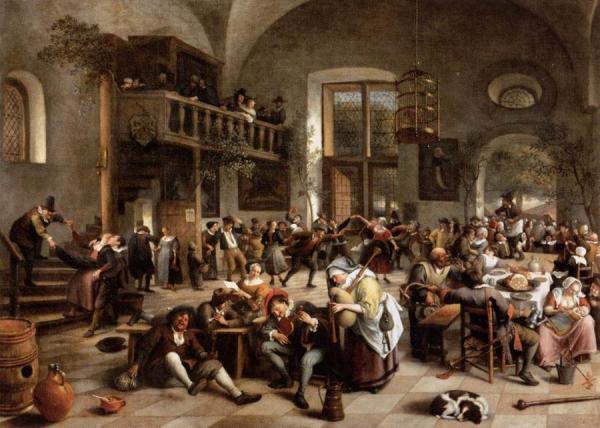 Revelry At An Inn by Jan Havicksz Steen