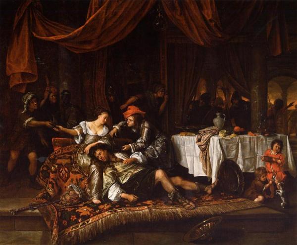 Samson And Delilah by Jan Havicksz Steen