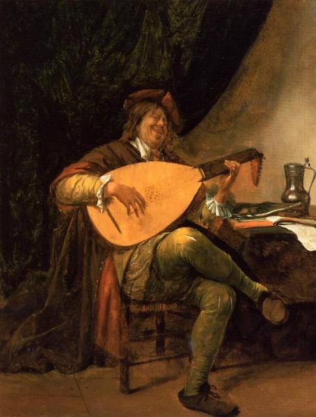 Self Portrait As A Lutenist by Jan Havicksz Steen Oil Painting Reproductions