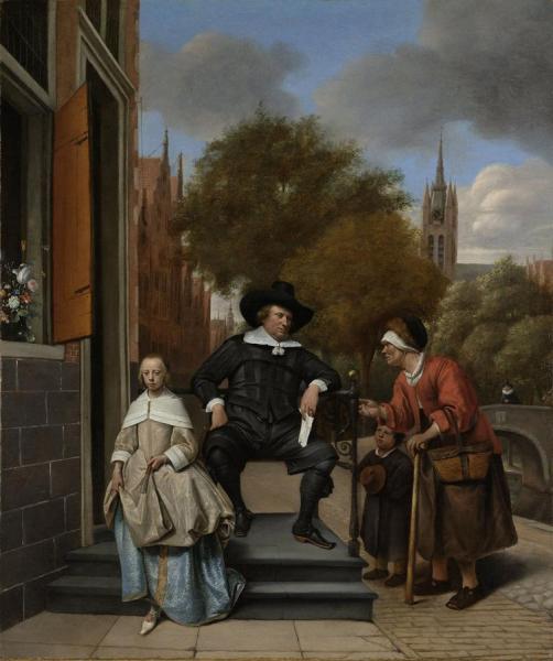 The Burgher Of Delft And His Daughter by Jan Havicksz Steen