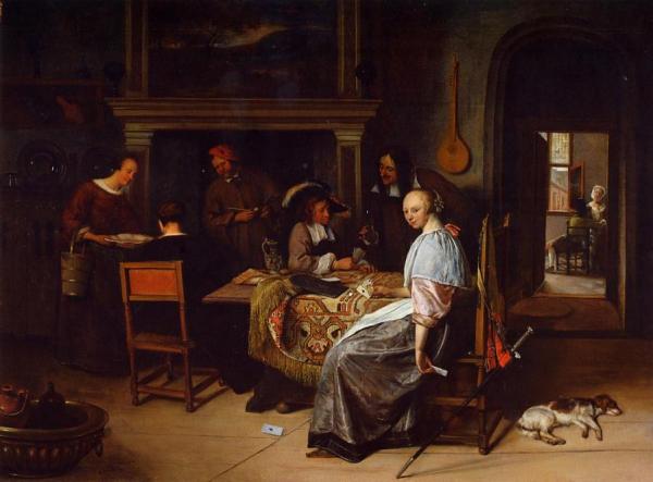 The Cardplayers by Jan Havicksz Steen