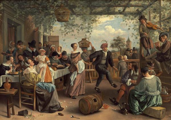 The Dancing Couple by Jan Havicksz Steen