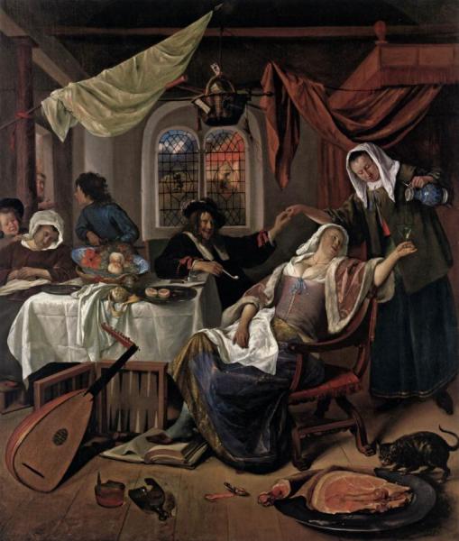 The Dissolute Household by Jan Havicksz Steen