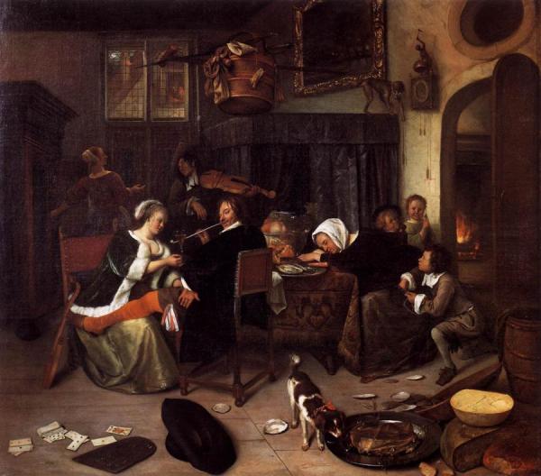 The Dissolute Household by Jan Havicksz Steen