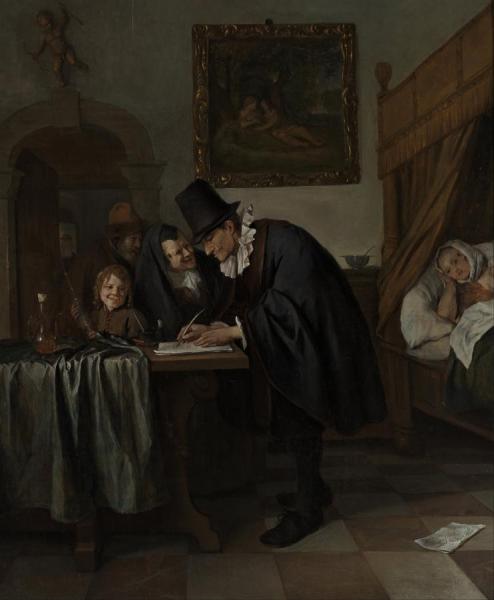 The Doctor's Visit by Jan Havicksz Steen