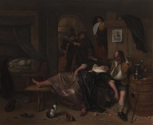 The Drunken Couple by Jan Havicksz Steen
