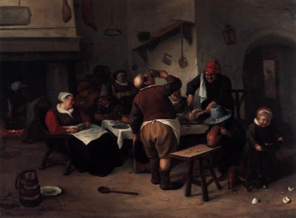 The Fat Kitchen by Jan Havicksz Steen