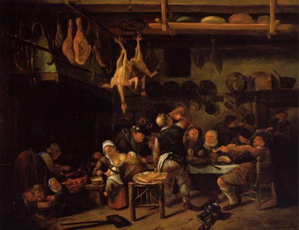 The Fat Kitchen by Jan Havicksz Steen