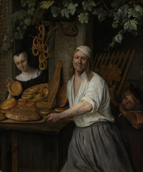 The Leiden Baner Arend Oosterwaert And His Wife Catharina Keyzerswaert by Jan Havicksz Steen Oil Painting Reproductions
