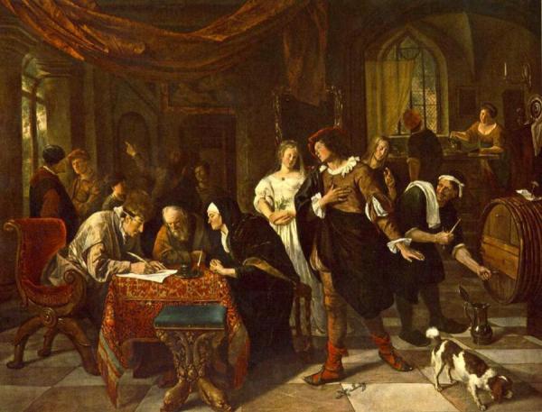 The Marriage by Jan Havicksz Steen
