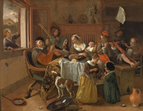 The Merry Family by Jan Havicksz Steen