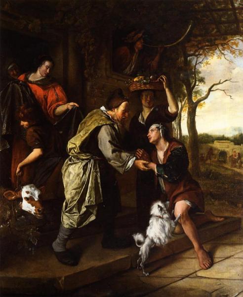 The Return Of The Prodigal Son by Jan Havicksz Steen Oil Painting Reproductions