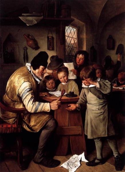 The Schoolmaster by Jan Havicksz Steen