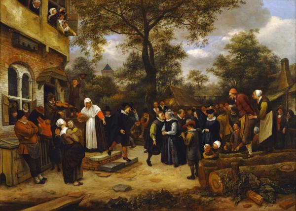 Village Wedding by Jan Havicksz Steen Oil Painting Reproductions