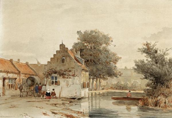 Market Day In Boxtel by Jan Hendrik Weissenbruch