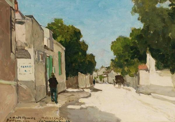 The House Of The Artist Millet, Barbizon by Jan Hendrik Weissenbruch