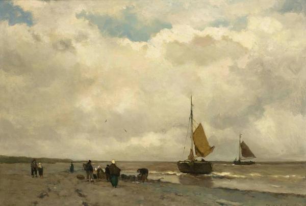 Unloading The Catch by Jan Hendrik Weissenbruch